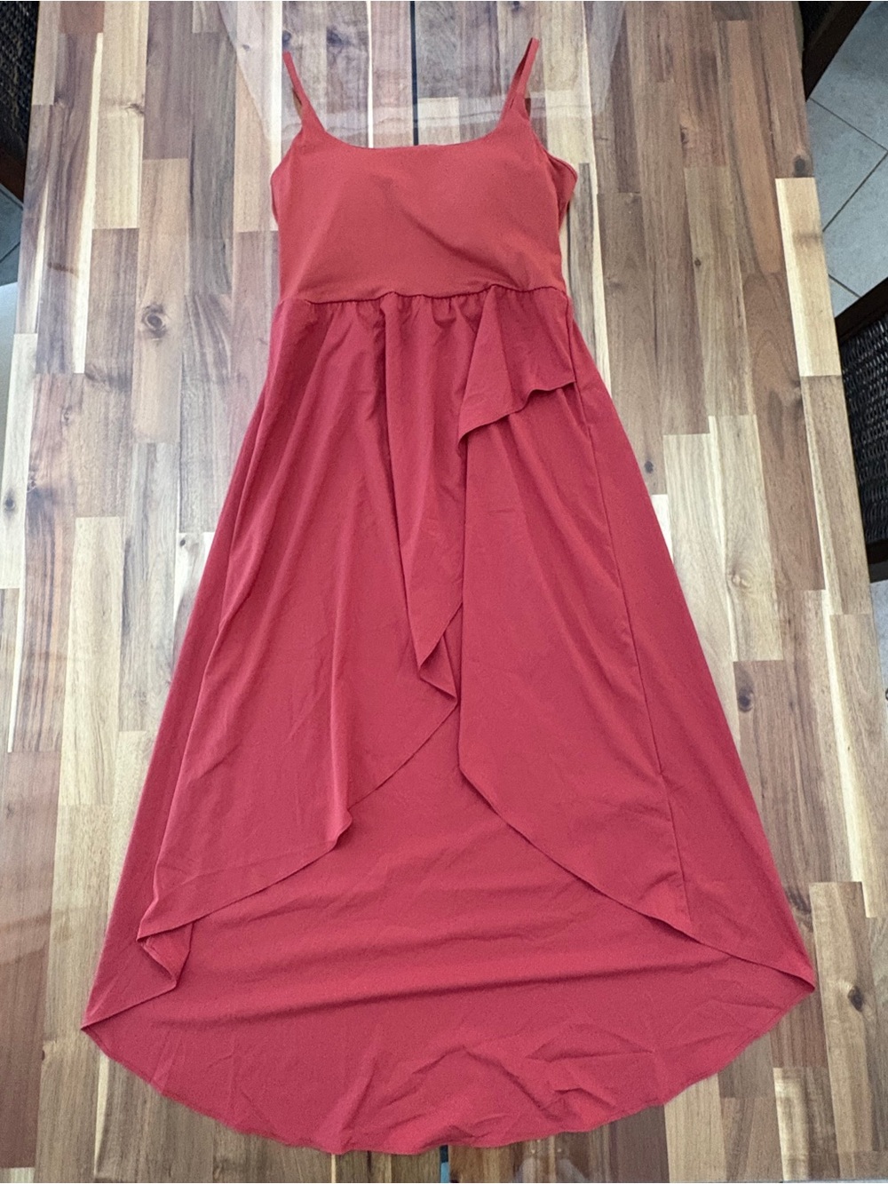 NWOT Halara Sz M Breezeful High Low 2-Piece Pocket Flowy Midi Quick Dry Dress